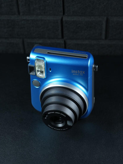 Fujifilm Instax Mini 70 Camera Instant Camera - Blue - Tested & Working (502)