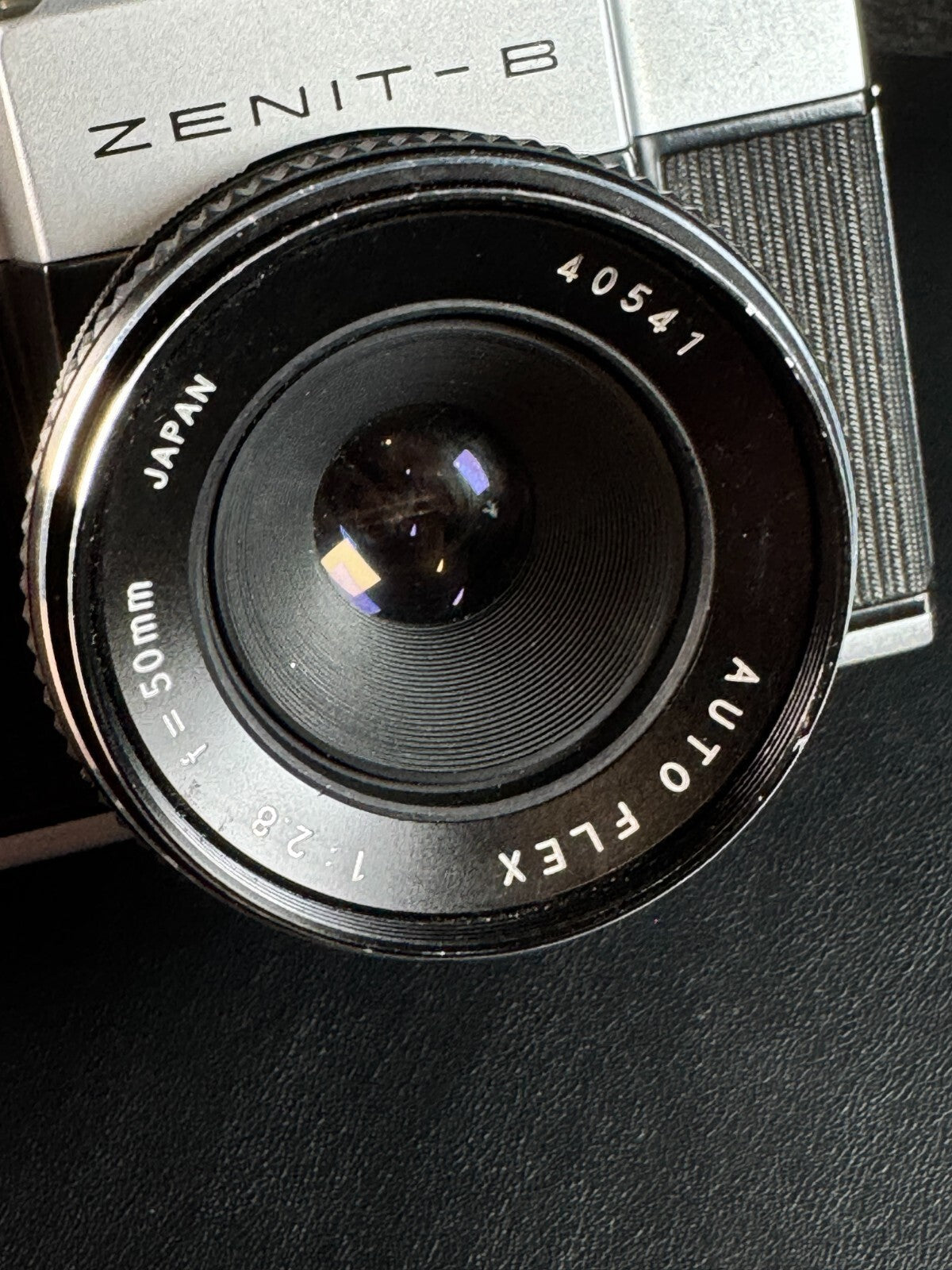 Vintage Zenit-B 35mm SLR Camera + Auto Flex 2.8 50mm Lens - Tested & Working