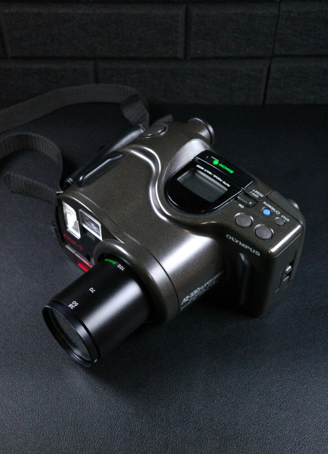 Olympus AZ-330 Superzoom Vintage 1990's 35mm Camera + Batteries - Working VGC
