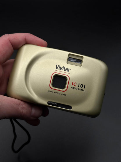 Vintage Vivitar IC101 Panorama 35mm Film Camera With Box & Instructions (K220)
