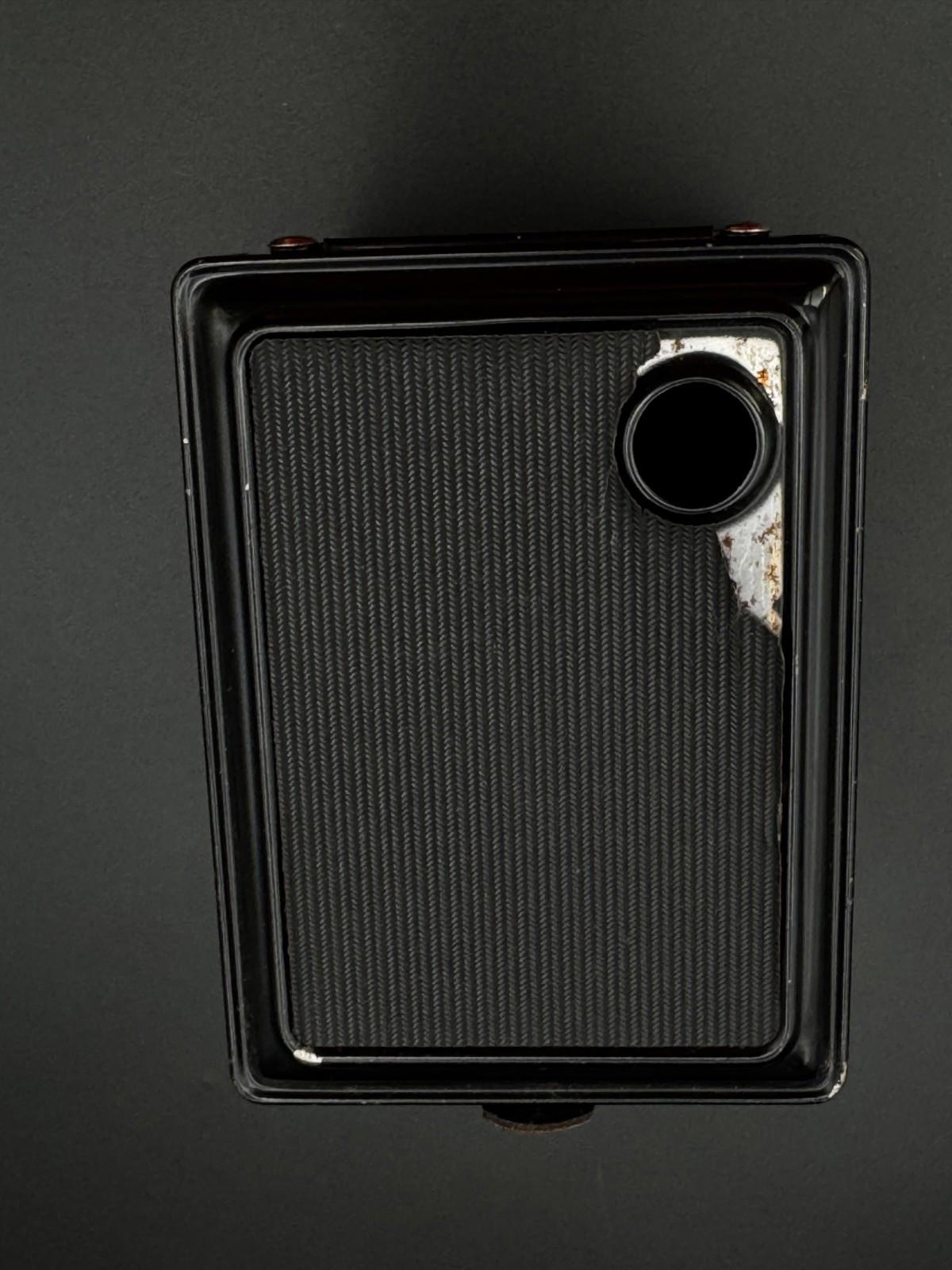 Vintage 1950s Agfa Synchro Box 120 Film Camera With Art Deco Design - Working