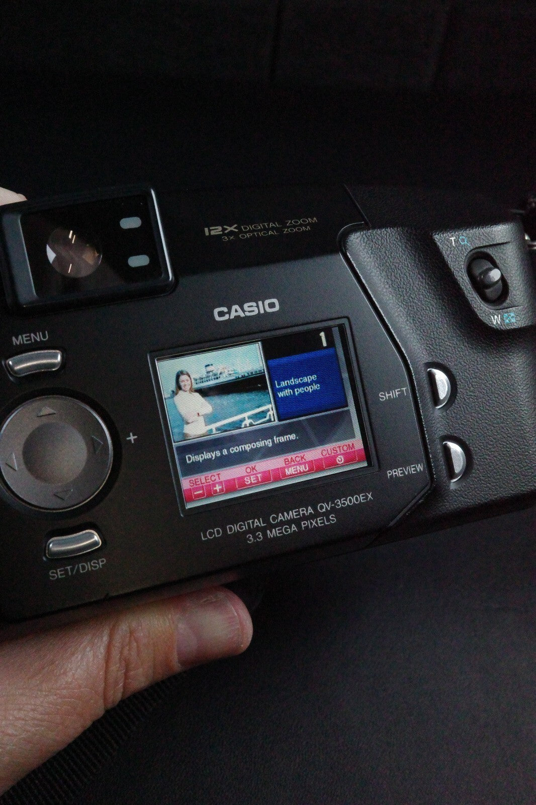 Casio BestShot QV-3500EX Vintage Y2K 3.3MP 12X Zoom Digital Camera - Near Mint