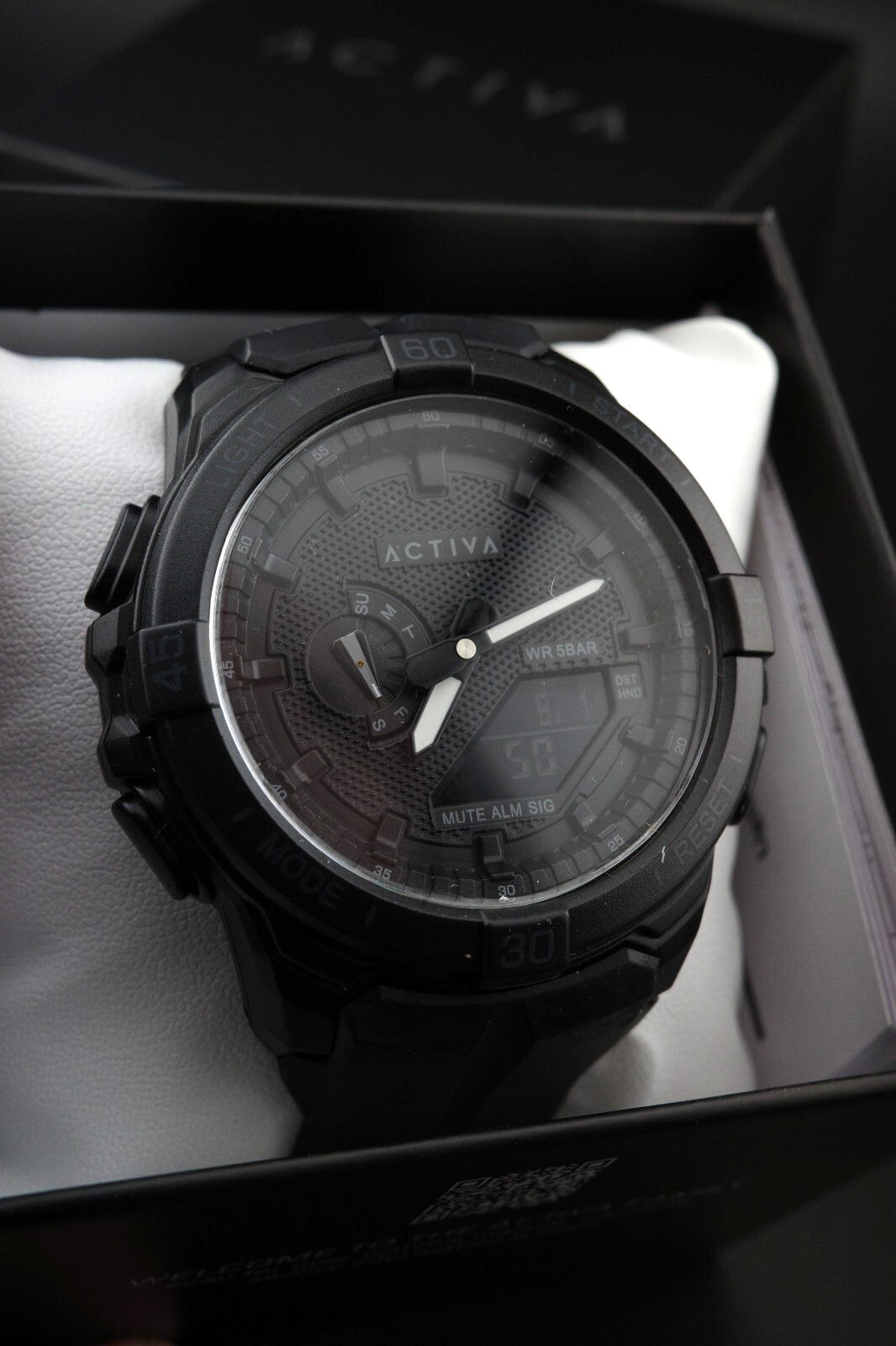 Activa X Invicta Spry ACW2583-001 Men's Digital Watch 53mm Black - New & Boxed