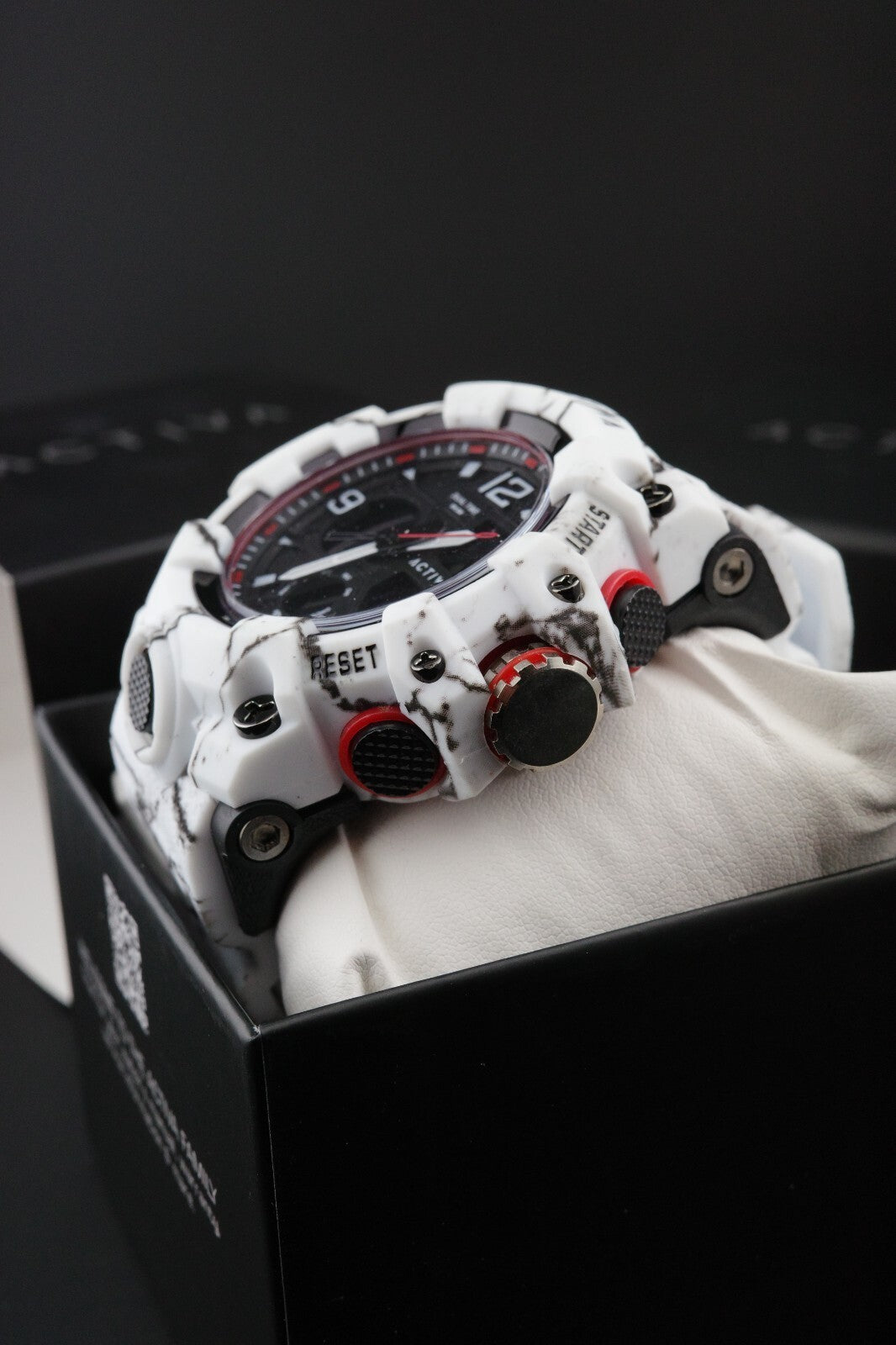 Brand New & Boxed - Activa X Invicta ACW8008-003 Men's Digital Watch 49mm White Camouflage