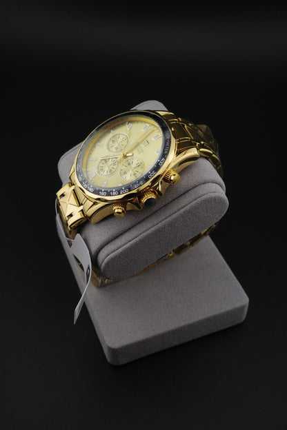 Montres Prestige MPW-0342 Men's Watch 44mm Gold S.Steel Quartz - New & Boxed