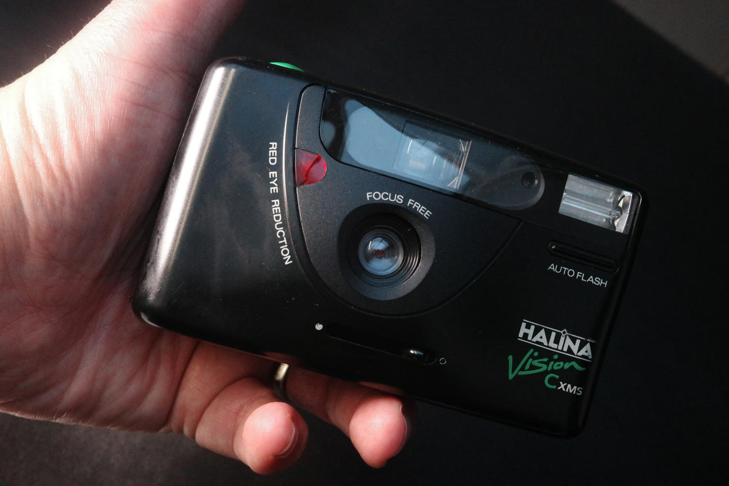 Halina Vision C-XMS 35mm Film Point & Shoot Camera + Case Tested & Fully Working