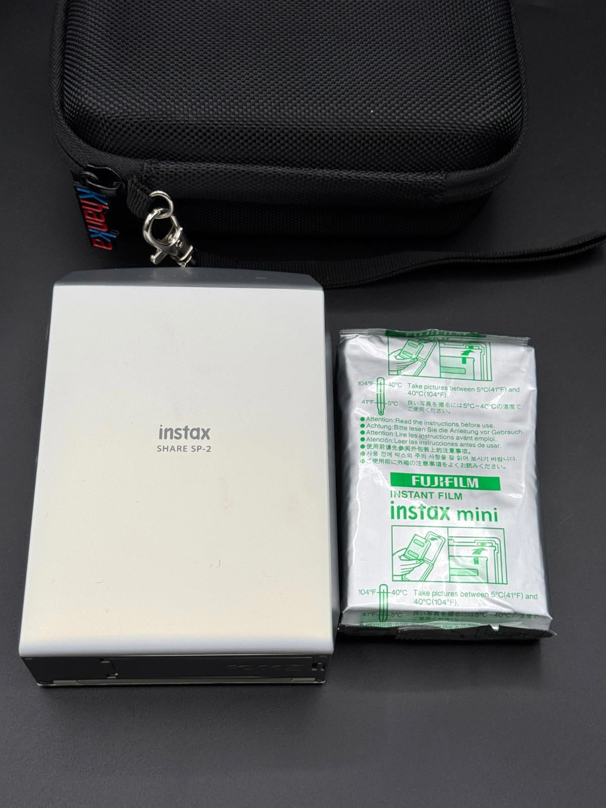 Fujifilm Instax Share Smartphone Photo Printer SP-2 + Film, Battery & Hard Case