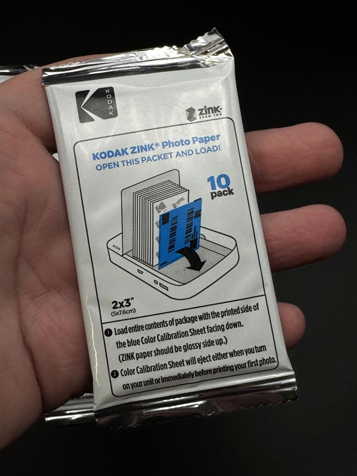 Kodak Zink Photo Paper 2x3 Inches 10 Pack - Printomatic Compatible- Unopened