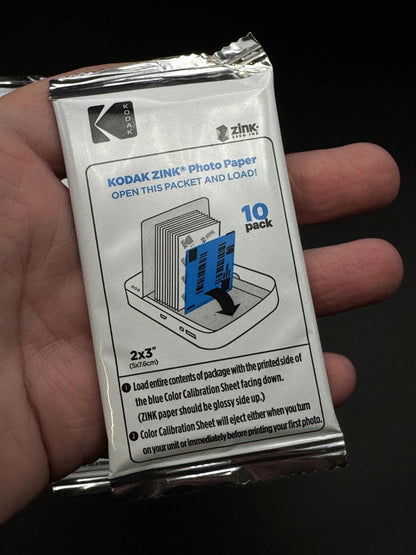 Kodak Zink Photo Paper 2x3 Inches 10 Pack - Printomatic Compatible- Unopened