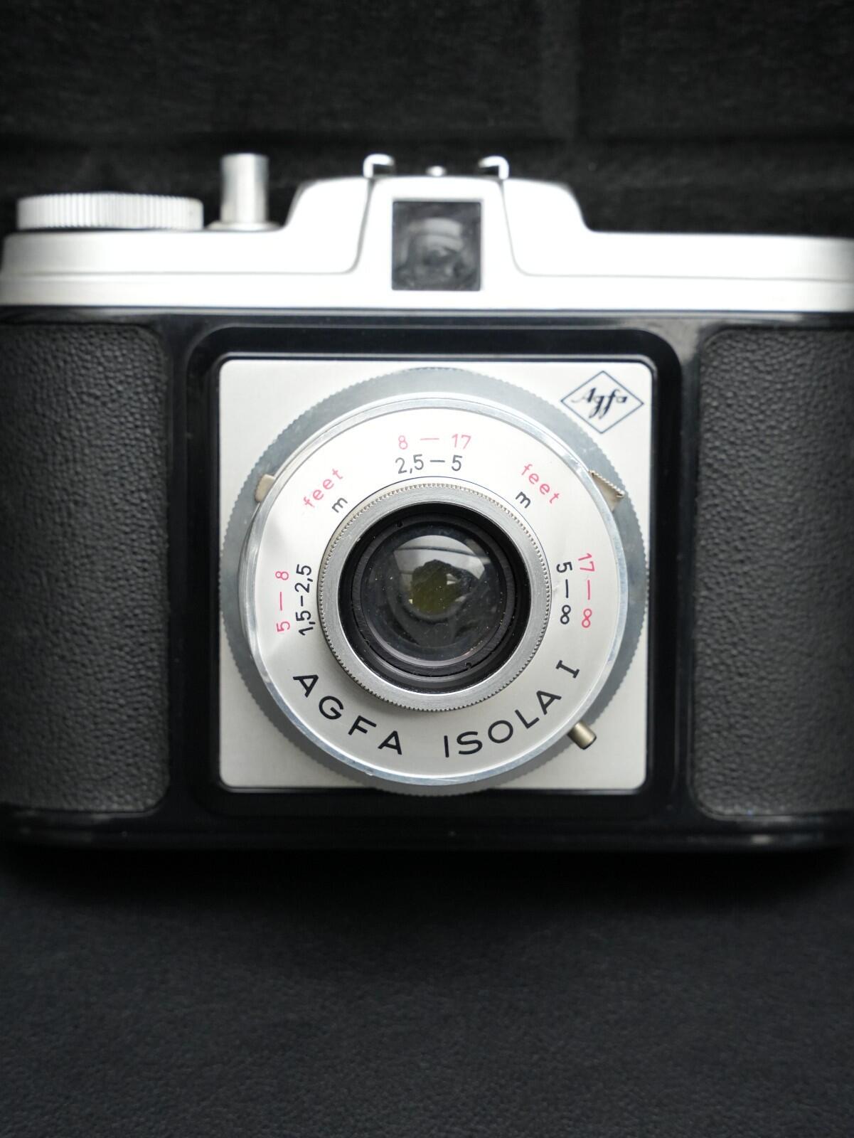 Agfa Isola I Vintage 1950s 120 Film Camera With Original Case - Faulty