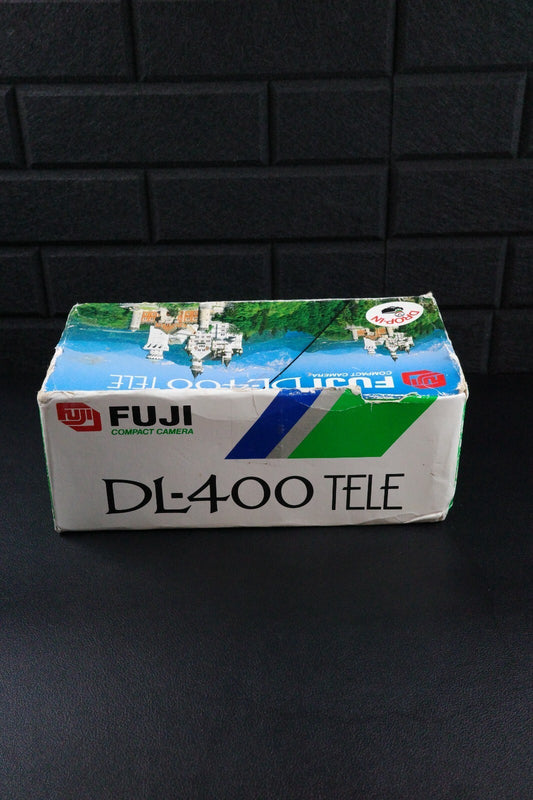Fuji DL-400 Tele Point & Shoot With 35mm Film Camera - Boxed, Working (Fungus)