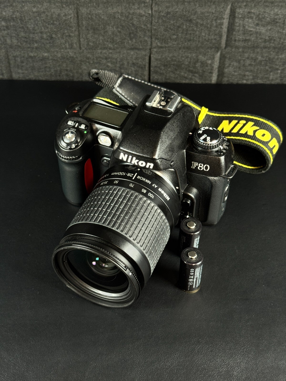 Nikon F80 35mm SLR Film Camera + Nikkor 28-100mm Lens - Film Tested & Working