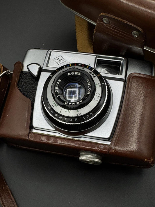 Vintage AGFA Silette 1 35mm Film Camera With Leather Case - Untested