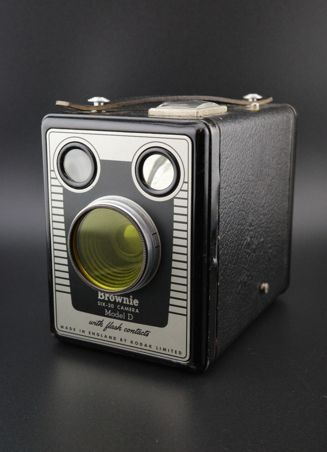 Kodak Six-20 Brownie Model D Vintage 1950's 620 Film Camera + Case - Working