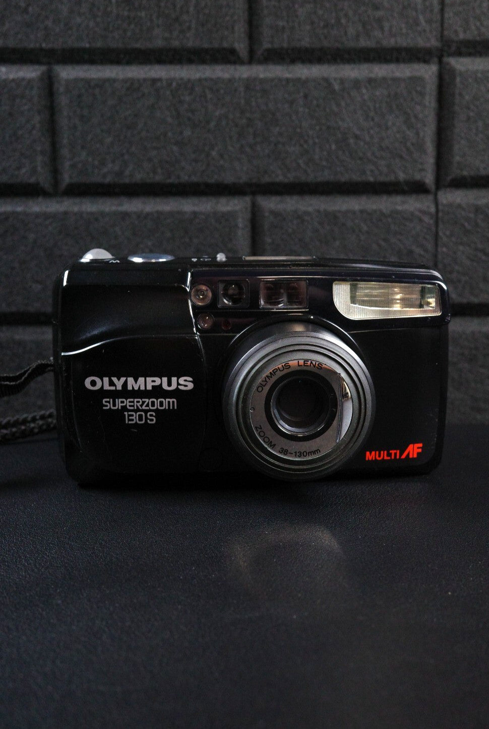 Olympus Superzoom 130 S 35mm Point & Shoot Compact Film Camera Tested & Working