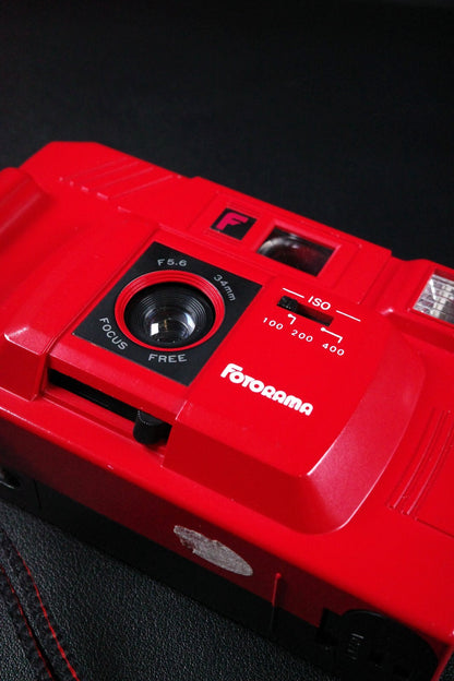 Fotorama Compact 35 Vintage 1980's Red 35mm Film Camera - Tested & Working