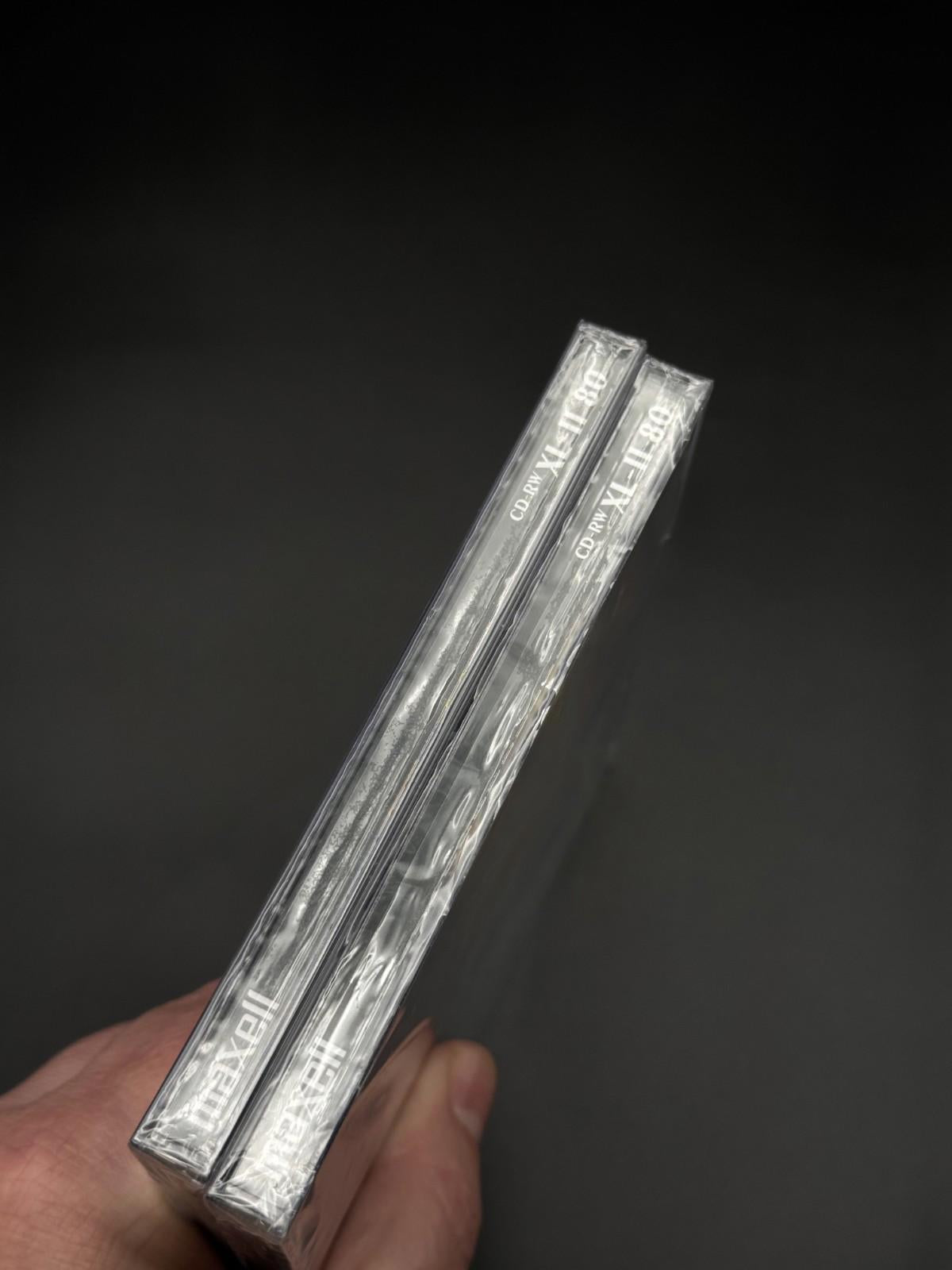 2 Genuine Maxell CD-RW 80 XL-II Rewritable Discs - New & Sealed