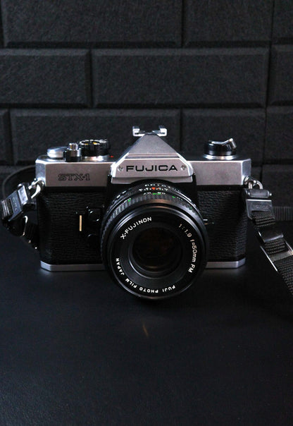 Working Fujica STX-1 Vintage 1980's 35mm SLR Film Camera - X-Fujinon 50mm f/1.9