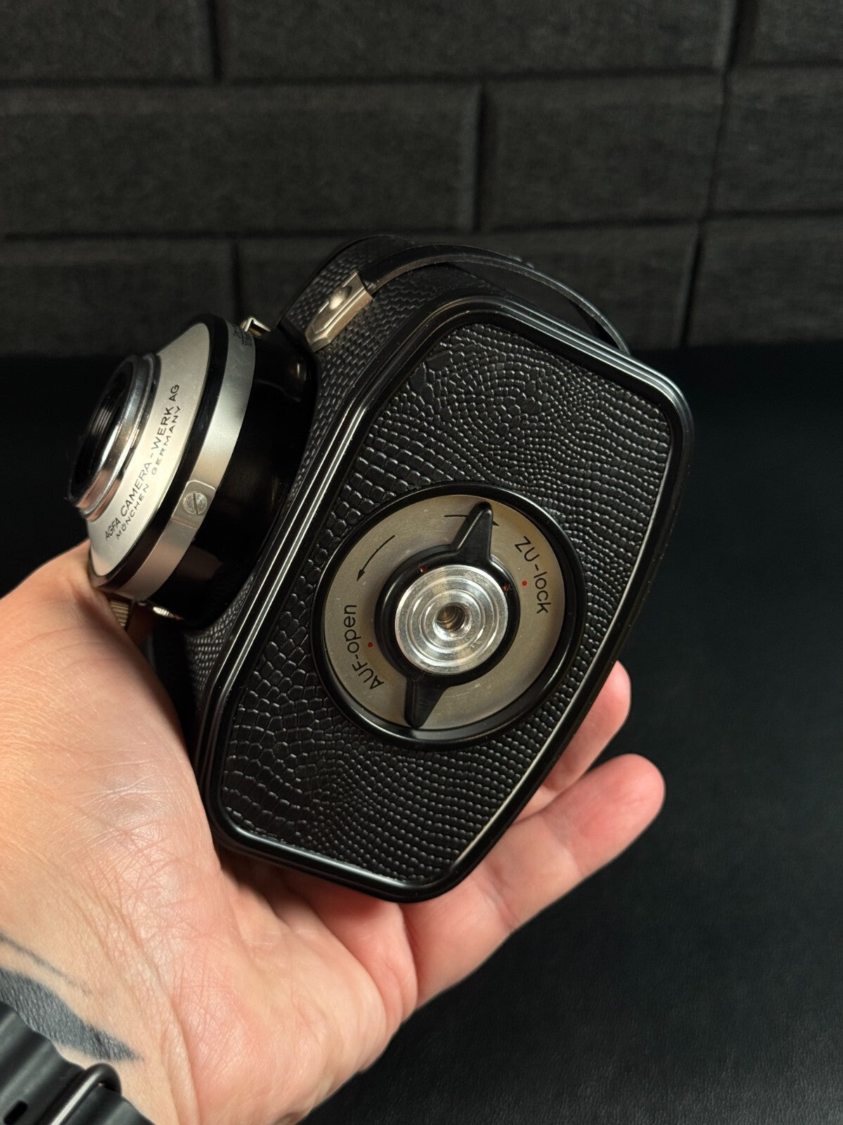 Agfa Clack Vintage 1950's 120 Film Camera + Case - Film Tested & Working