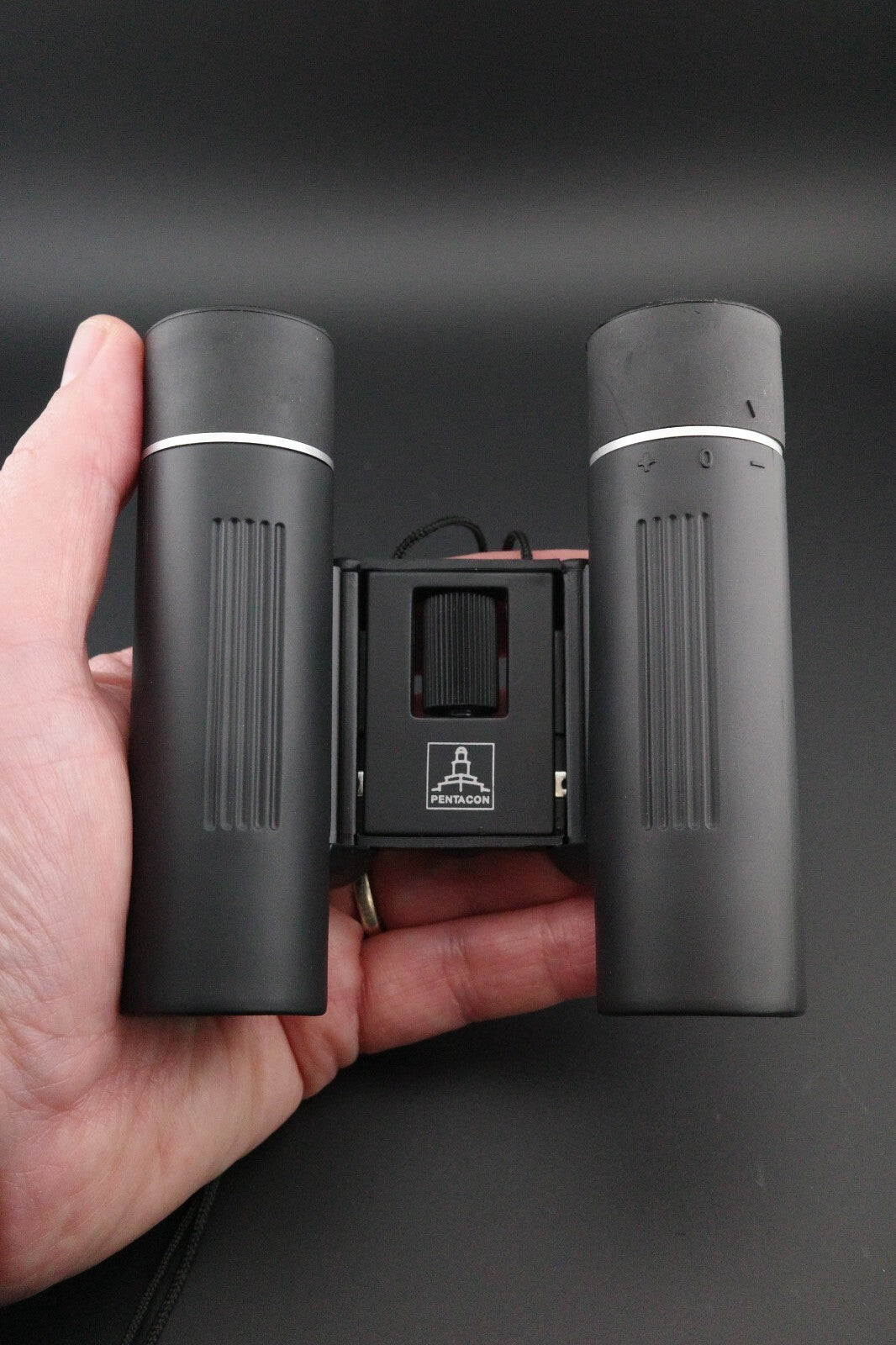 Praktica W10x25 DCF 10x25 Compact Binoculars With Case - Tested & Working