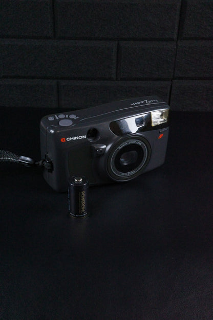 Chinon Pocket Zoom Vintage 1990's 35mm Film Camera - Film Tested & Working