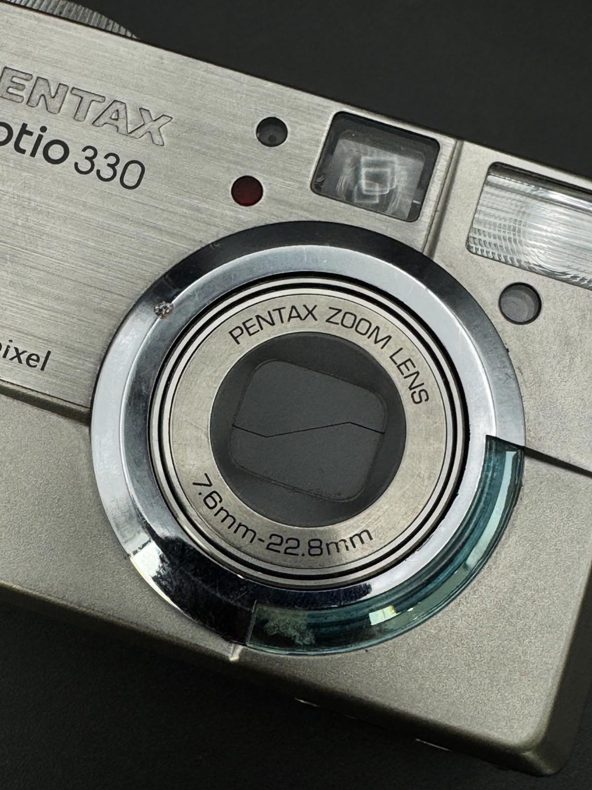 Fully Working Pentax Digital Camera Optio 330 3.2MP + Battery (Read Details)