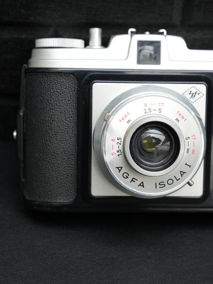 Agfa Isola I Vintage 1950s 120 Film Camera With Original Case - Faulty