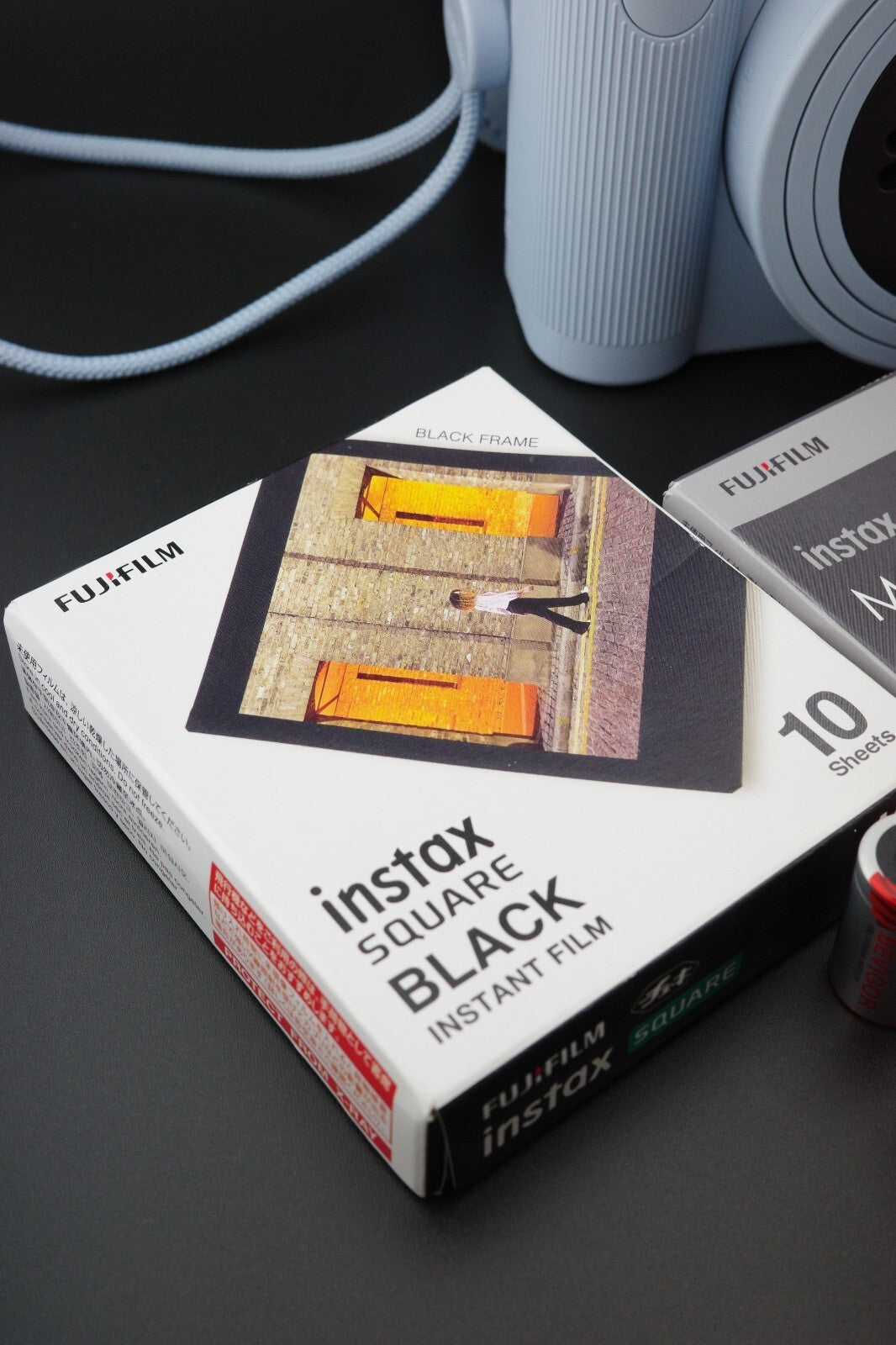 Fujifilm Instax Square SQ1 Instant Camera Glacier Blue + 4 Film Packs and Case
