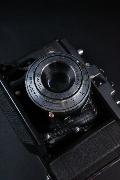 Zeiss Ikon Nettar 517/16 Vintage 1950's 120 Film Camera - Working - Heavy Fungus On Lens