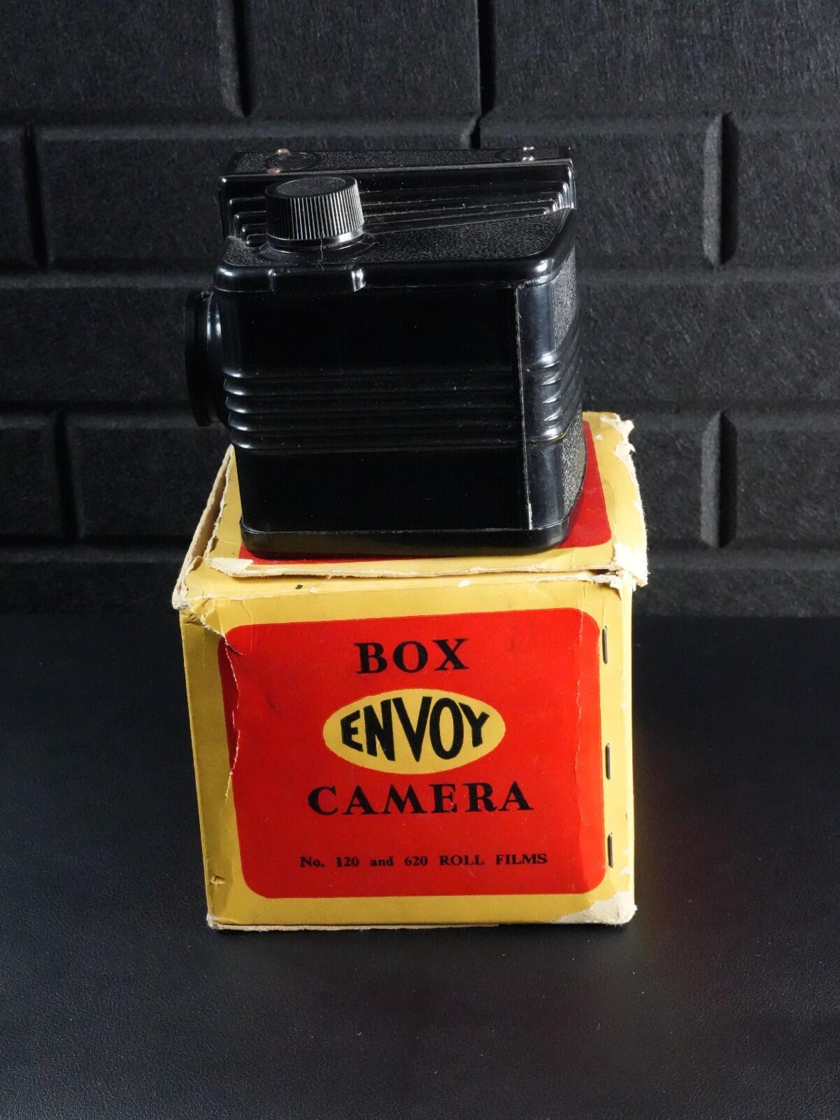 Ensign Envoy Vintage 1950's Box Camera & Original Box - Faulty, Display | Repair
