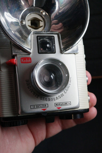 Kodak Brownie Starflash Vintage 1950's 127 Film Camera - Tested & Working
