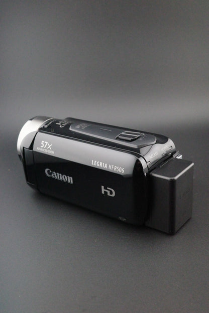 Canon LEGRIA HF R506 Full HD Camcorder Boxed Battery Charger Cables Excellent