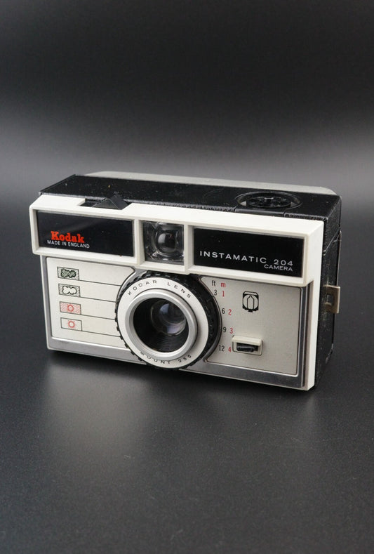 Kodak Instamatic 204 Vintage 1960's 126 Film Camera With Case - Tested & Working