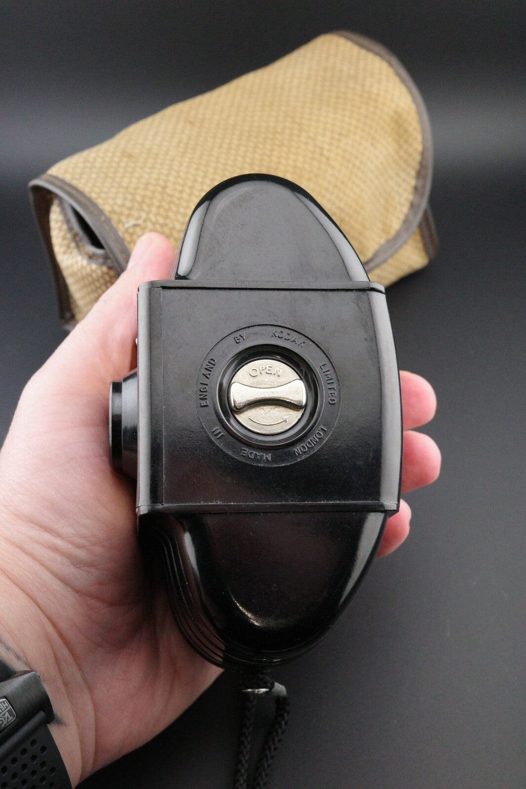 Vintage 1950's Kodak Brownie 127 Roll Film Camera With Case - Tested & Working