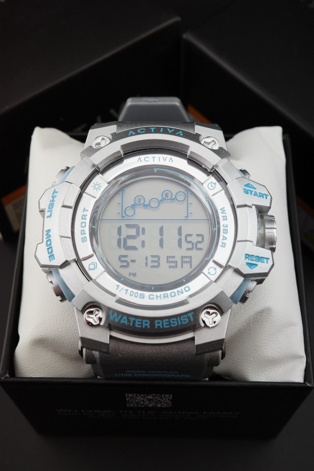 Brand New Activa Summit X Invicta ACW8082-025 Digital Watch 50mm - Silver Blue