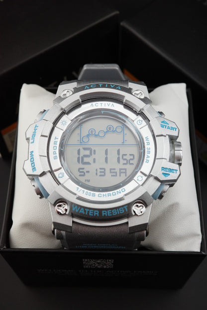 Brand New Activa Summit X Invicta ACW8082-025 Digital Watch 50mm - Silver Blue
