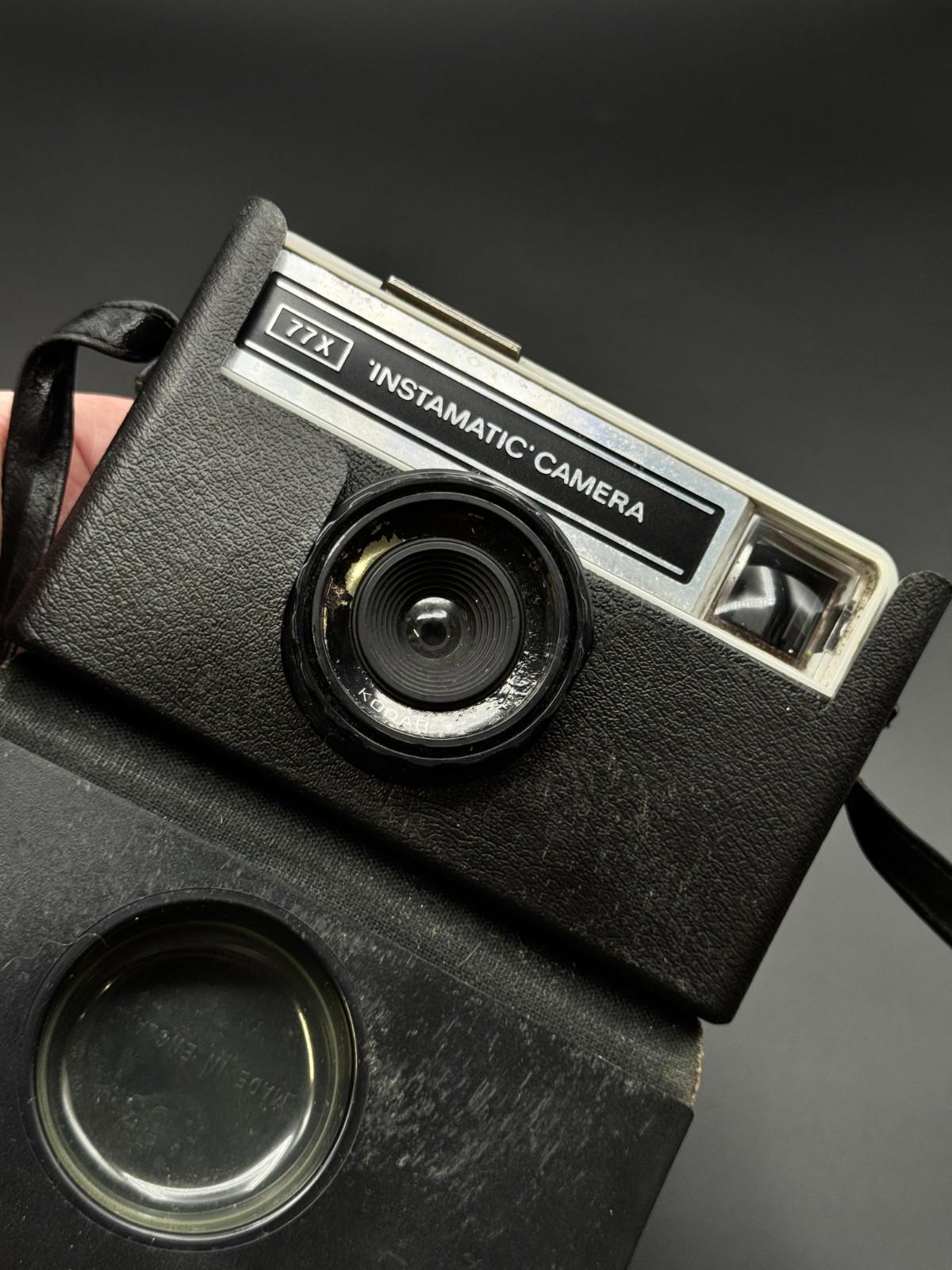 Vintage Kodak 77 X Instamatic Retro 126 FilmCamera + Case