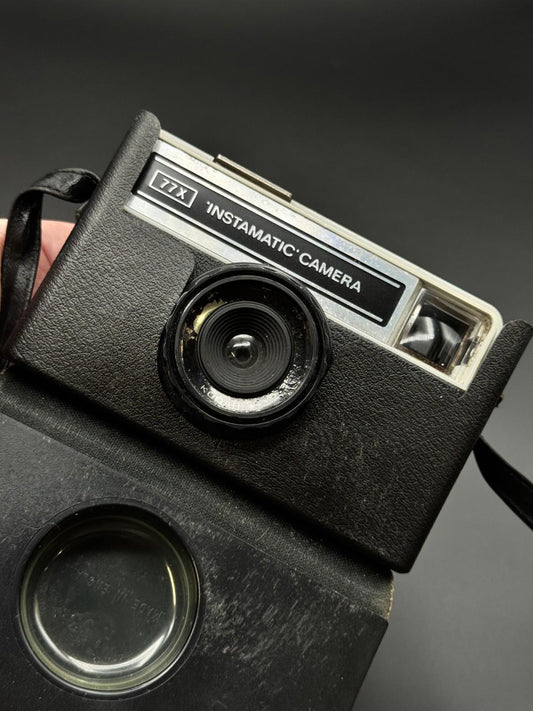 Vintage Kodak 77 X Instamatic Retro 126 FilmCamera + Case