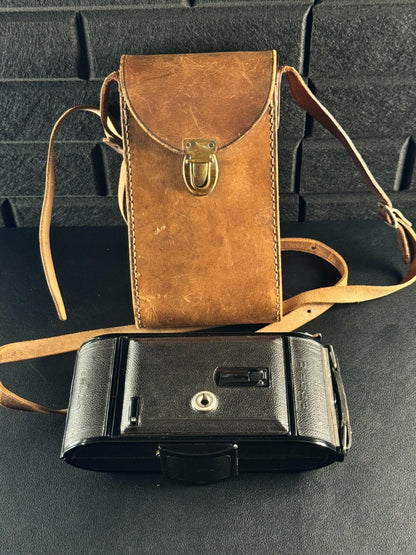Voigtländer Bessa Vintage 1930's Folding Bellows Camera & Case - Not Working