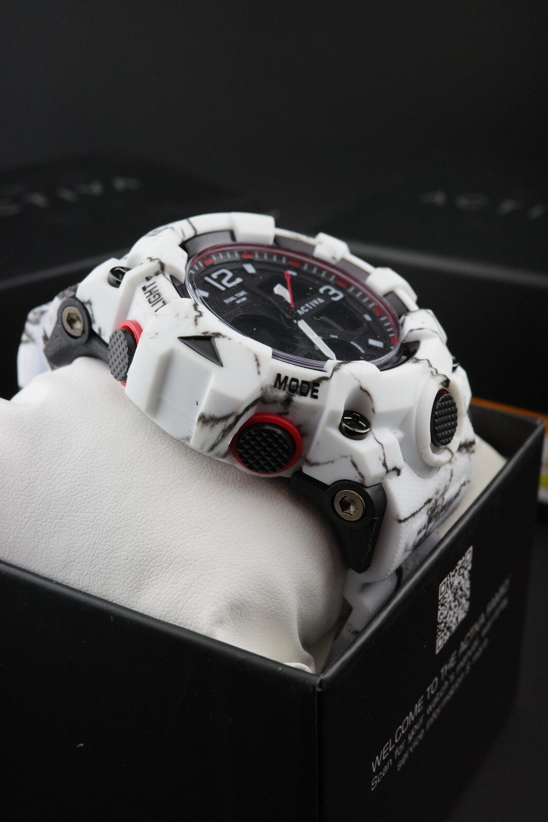 Brand New & Boxed - Activa X Invicta ACW8008-003 Men's Digital Watch 49mm White Camouflage