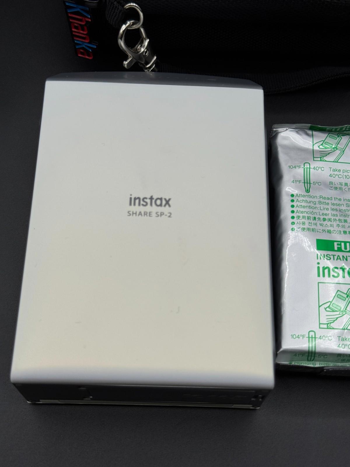 Fujifilm Instax Share Smartphone Photo Printer SP-2 + Film, Battery & Hard Case