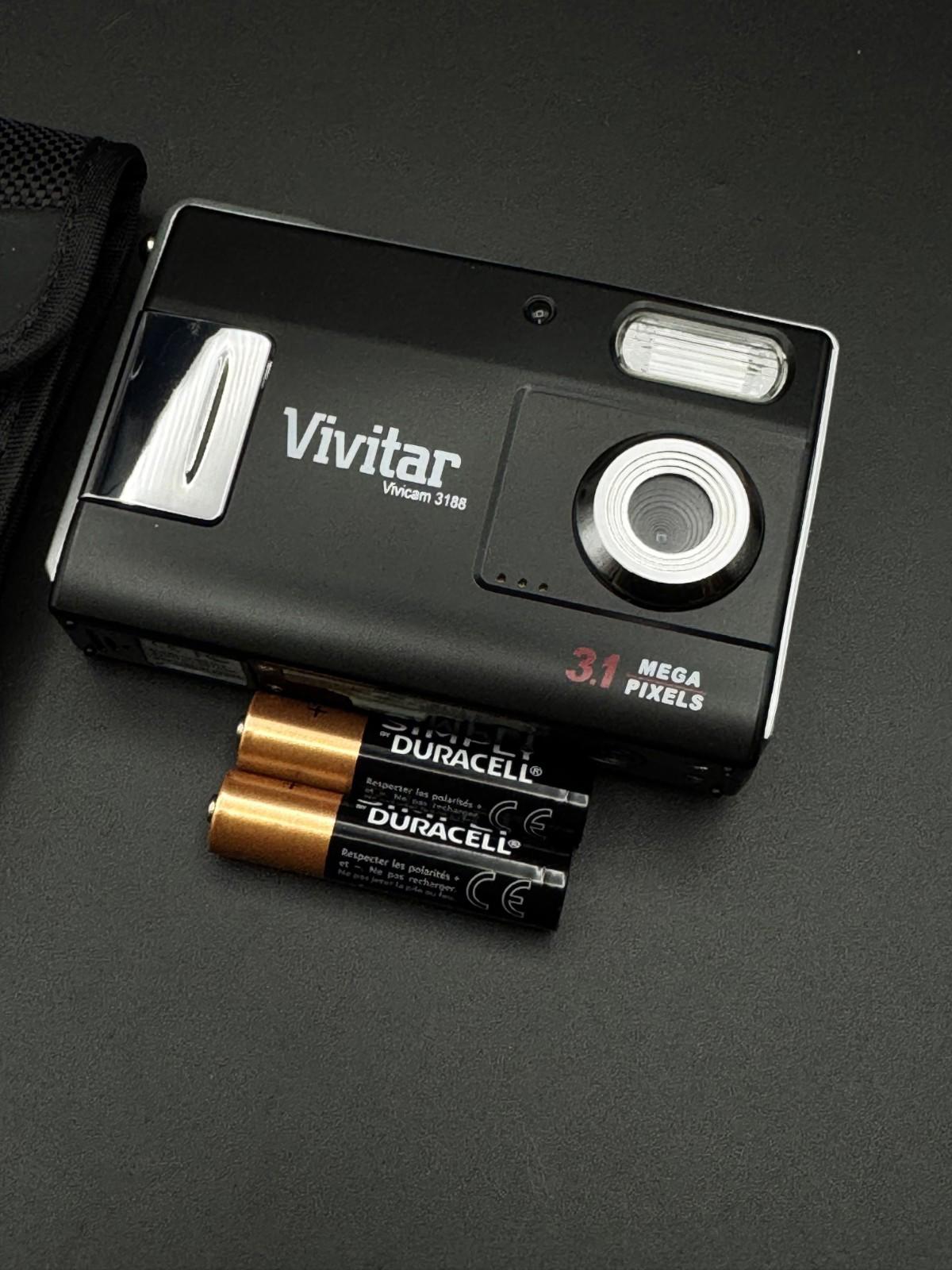 Vivitar Vivicam 3188 3.1MP Compact Digital Camera + Batteries - Boxed & Working