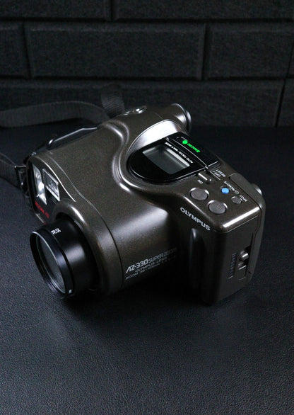 Olympus AZ-330 Superzoom Vintage 1990's 35mm Camera + Batteries - Working VGC