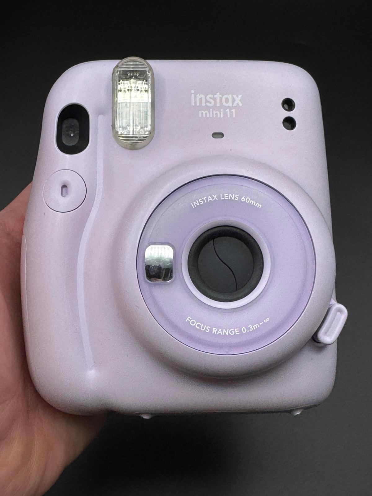 Boxed Fujifilm Instax Mini 11 Lilac Instant Camera + Film & Batteries - Working