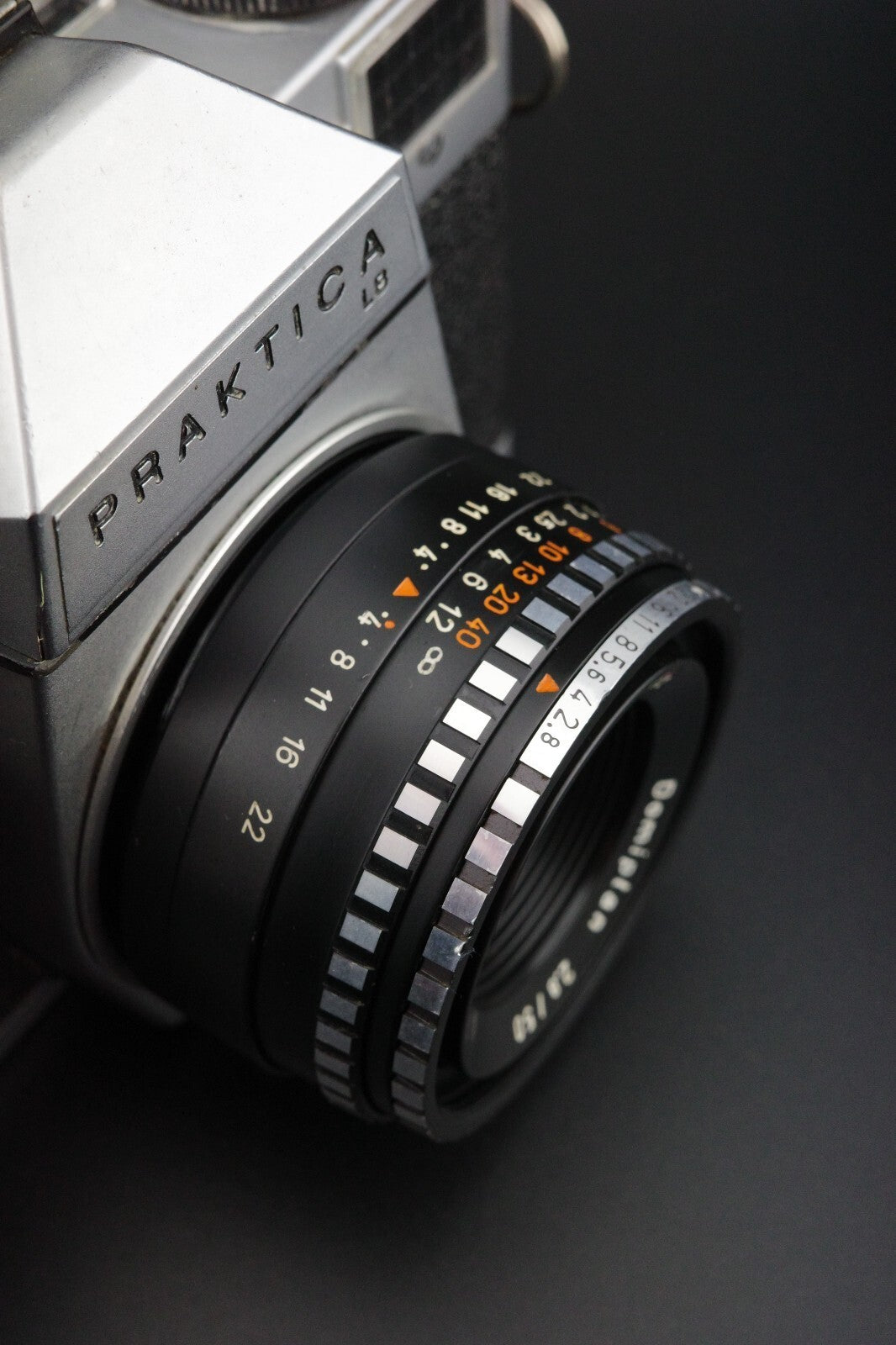 Praktica LB2 35mm SLR + Meyer Domiplan 50mm f2.8 M42 Film Film Tested & Working