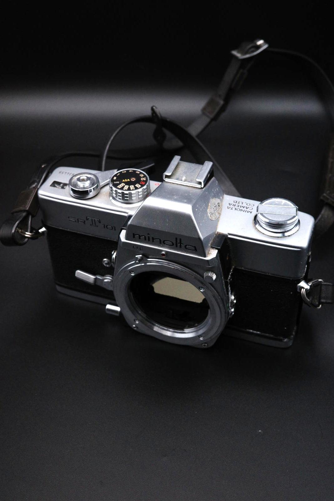 Minolta SRT101 35mm MF Film SLR Camera Body Only - Spares or Repair