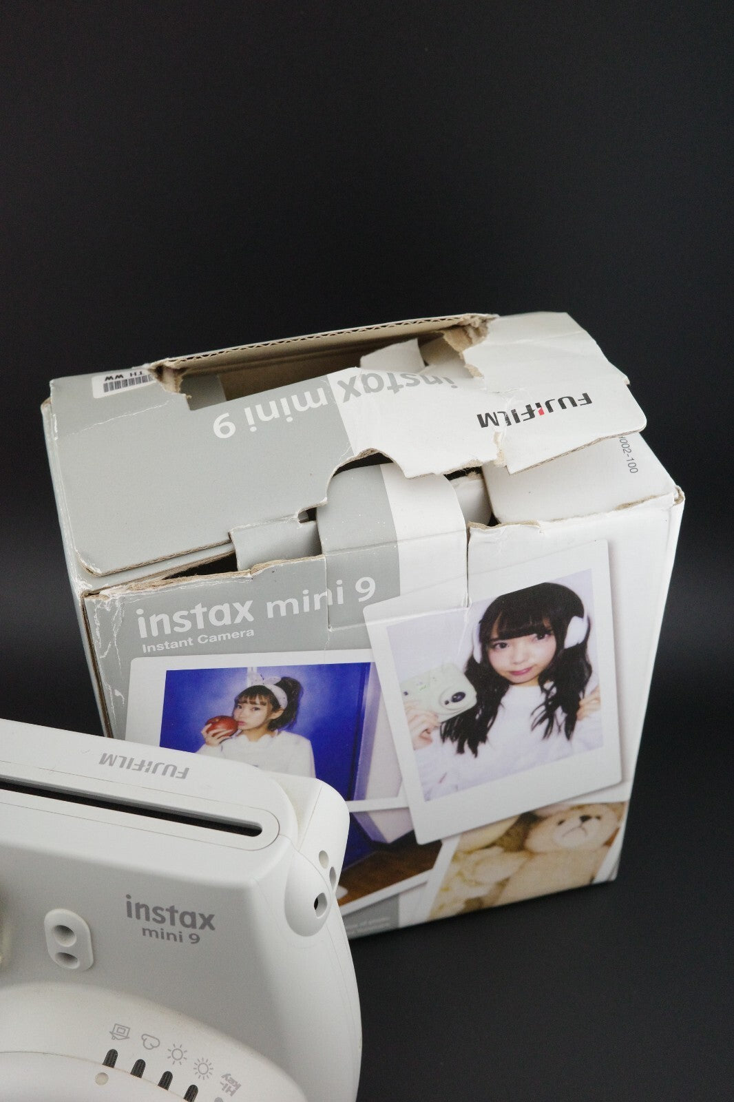 Instax Mini 9 White Instant Film Camera + Batteries - Tested & Working