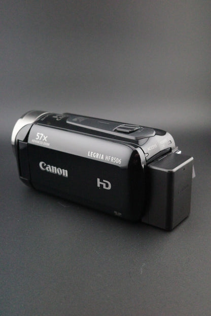 Canon LEGRIA HF R506 Full HD Camcorder Boxed Battery Charger Cables Excellent