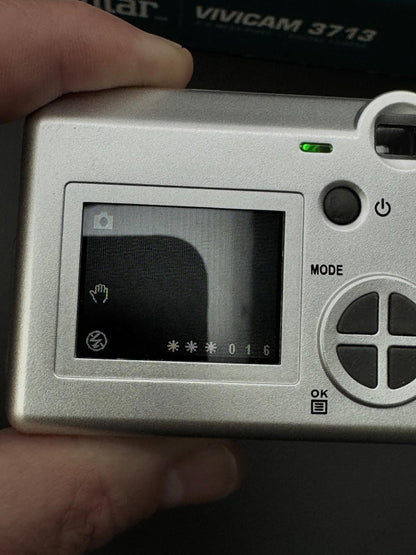 Fully Working & Boxed Vivitar Vivicam 3713 3MP Compact Digital Camera + SD Card