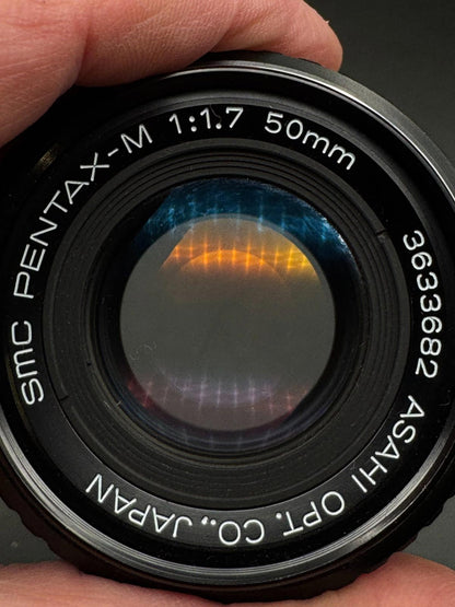 Vintage Pentax ME 35mm Film Camera + Pentax 50mm F1.7 Lens - Read Details (B160)